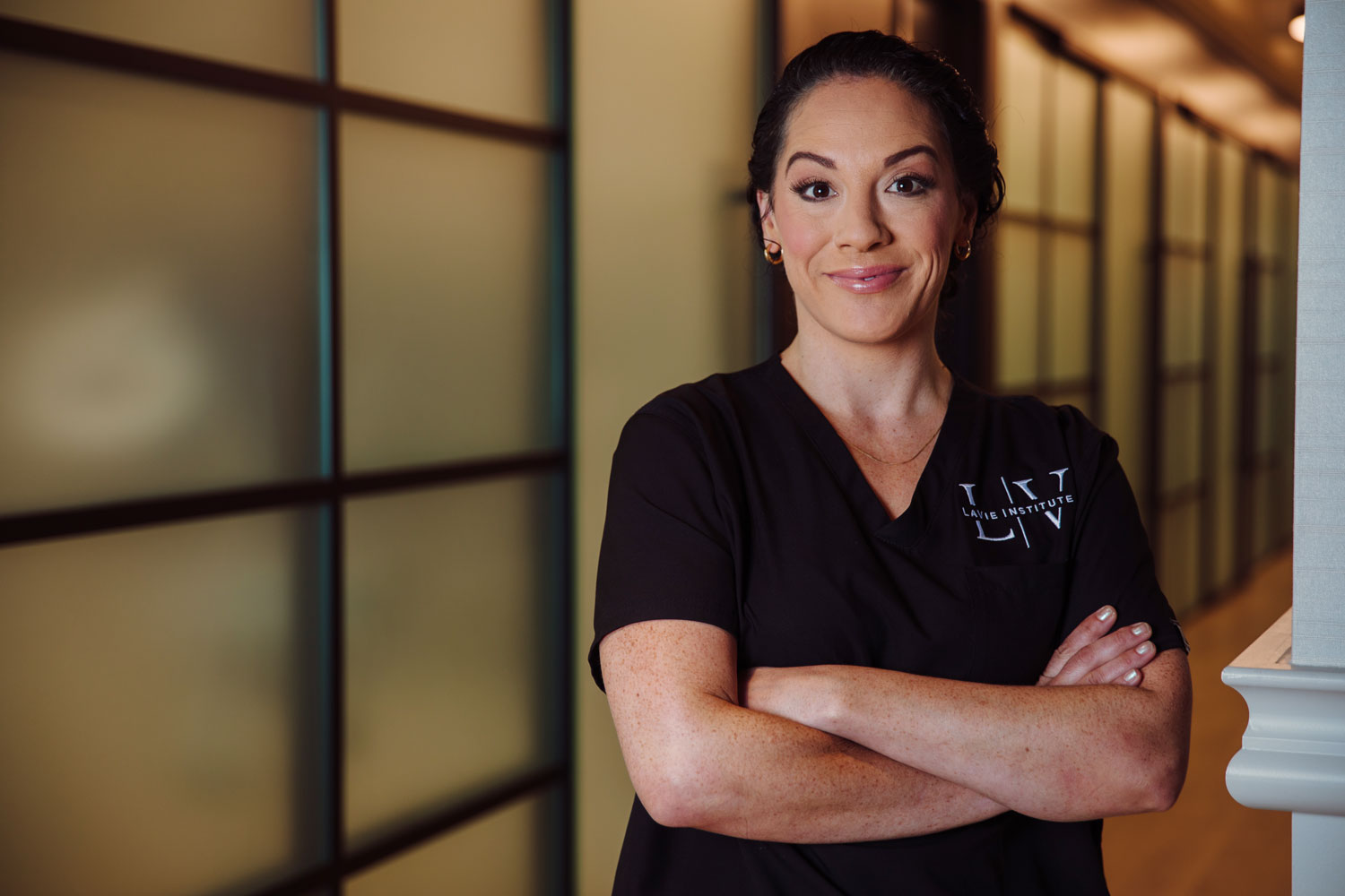 woman in black scrubs Celene Nassif